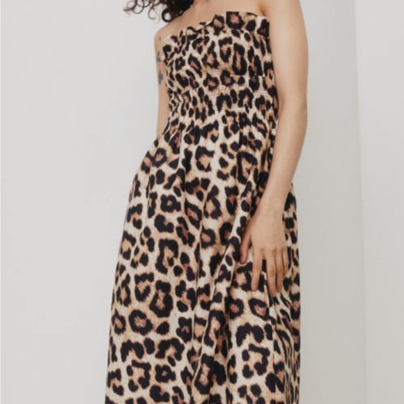 Strapless leopard long dress - Picture 5 of 5
